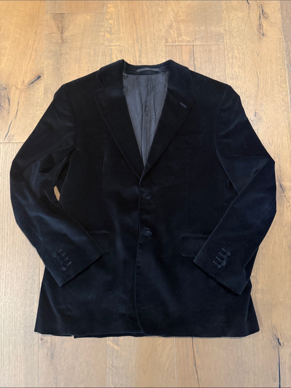 Men's Black Velvet Blazer